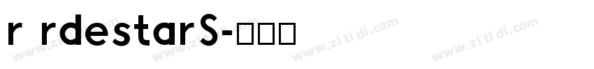 r rdestarS字体转换